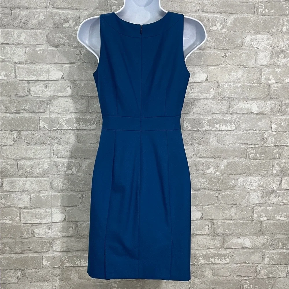 J.Crew Emmaleigh Wool Blue Super 120's Dress